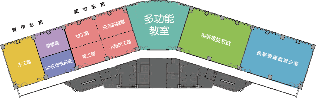 工具機大樓 四樓平面圖